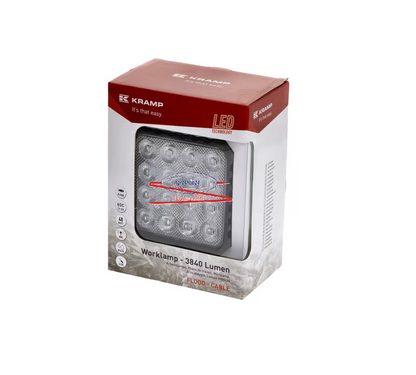 Arbeitsscheinwerfer LED, 48W, 3840lm, 10/30V, Flutlicht