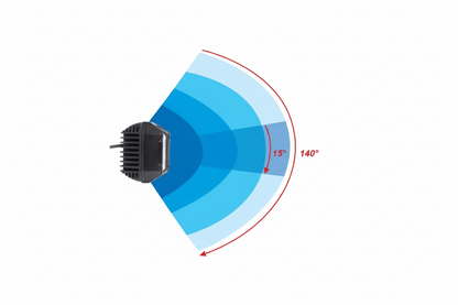 Arbeitsscheinwerfer LED, 22.5W, 2850lm, quadratisch, 10/30V, 89x73x97mm,