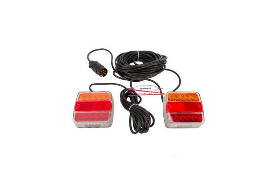 Beleuchtungssatz LED montierbar 12m Kabel Rückleuchten Anhänger Anbaugerät