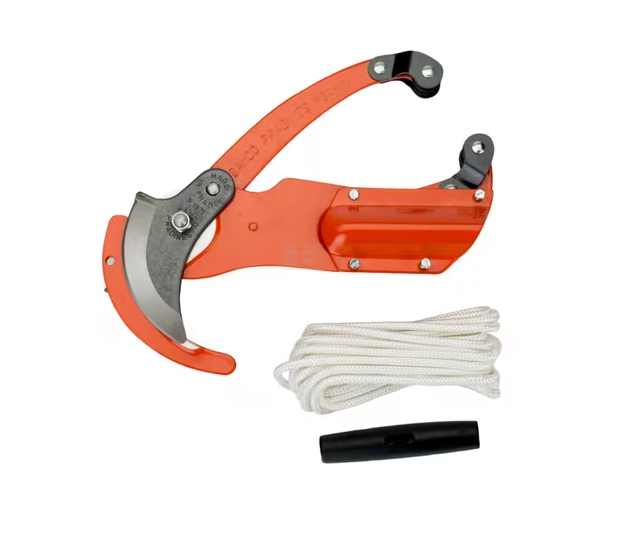 BAHCO P3437 Raupenschere Astschere 5 m Seil, Äste Ø 40 mm, 3-fache Hebelwirkung