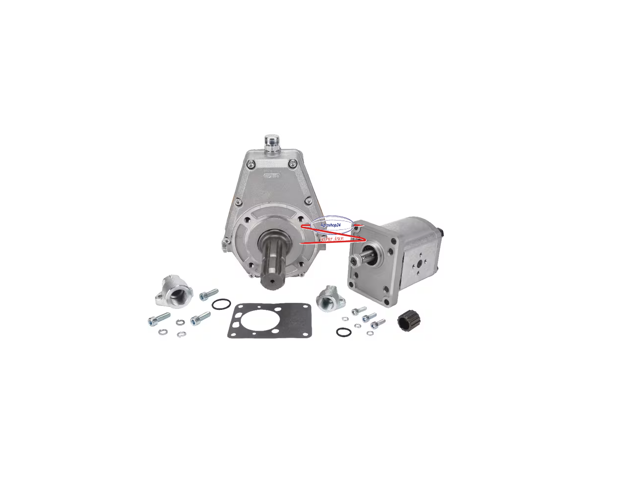 Casappa Zapfwellengetriebe  Vorsatzgetriebe mit Pumpe Größe 2 20cc