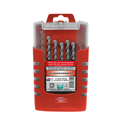 Hammerbohrersatz SDS-plus 7-tlg. / Ø 5-12 mm / 288941