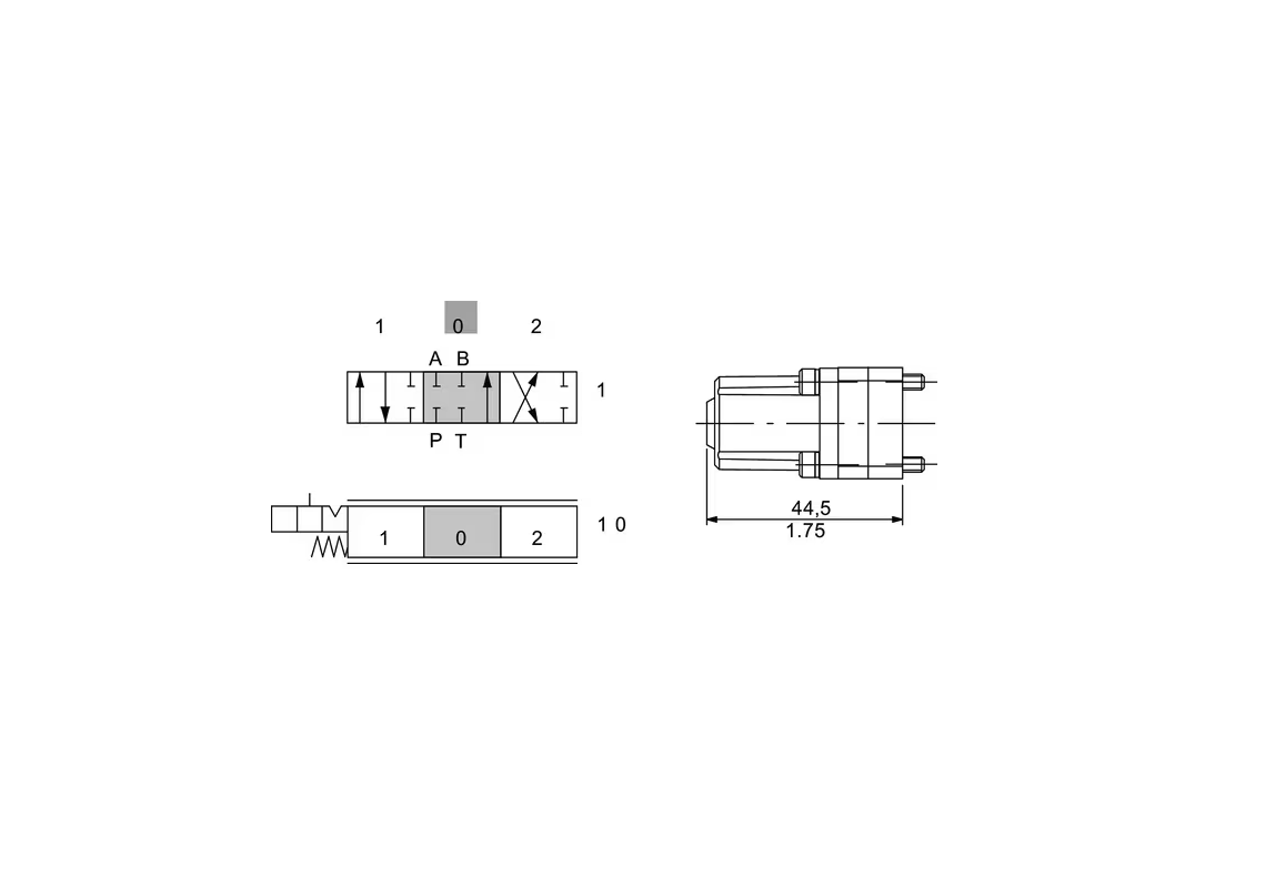 Walvoil  Steuerventil doppeltw. (1.10) SD4/1(KG3-120)/1CP10L  45L
