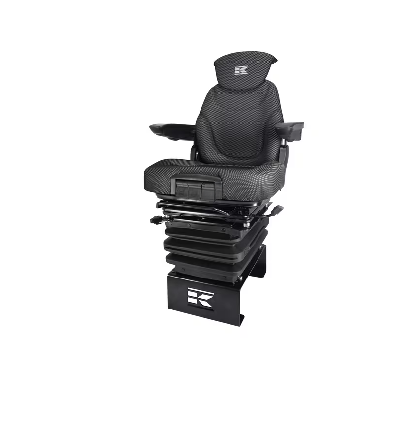 Schleppersitz, Traktorsitz, Seat K-Lux, luftgefedert, 520 mm, 12 V, schwarz