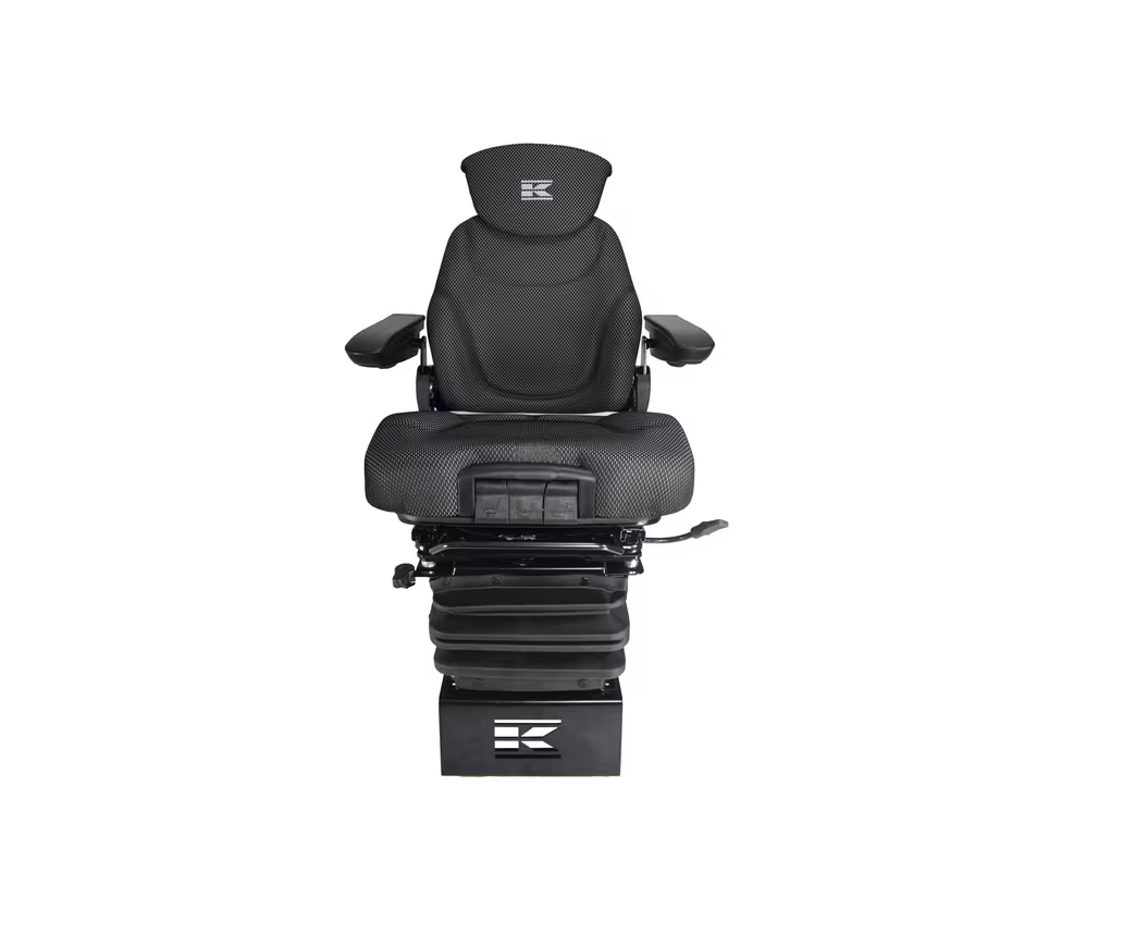 Schleppersitz, Traktorsitz, Seat K-Lux, luftgefedert, 520 mm, 12 V, schwarz