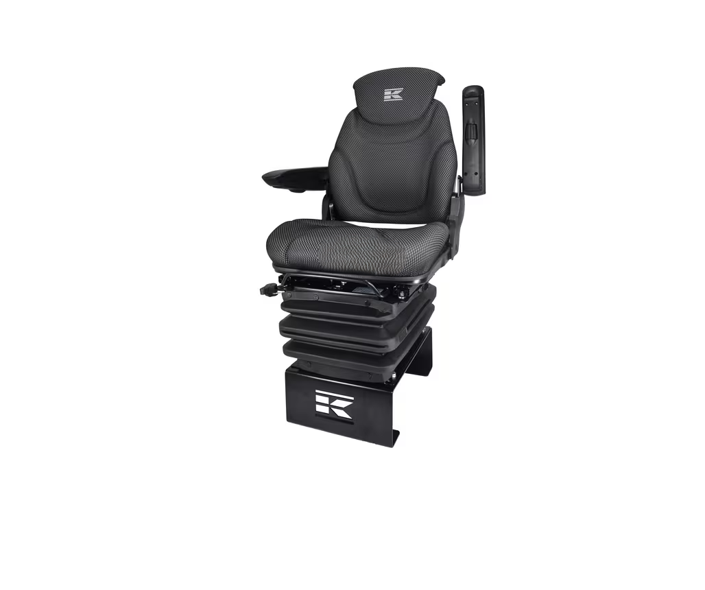 Schleppersitz, Traktorsitz Sitz K-Lux, luftgefedert, 490 mm, 12 V, schwarz