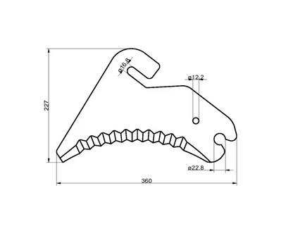 Rundballenmesser Welger 982210900  RP 235, RP 435, RP 535,