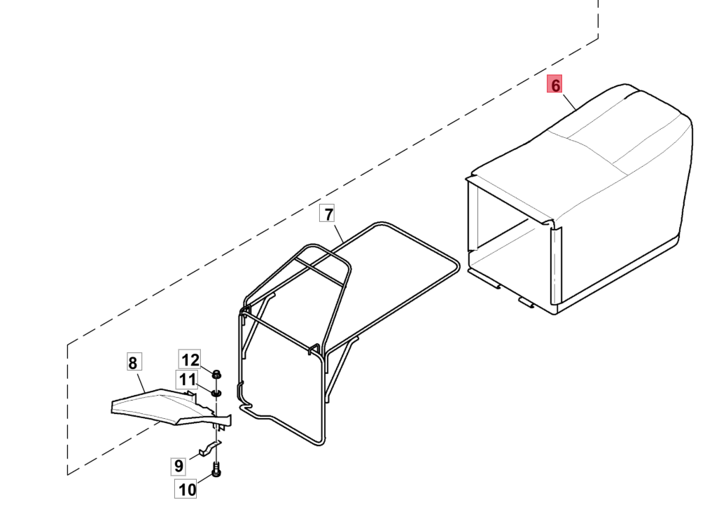 SAA11673 Rahmen für Grasfangtuch SAA12228