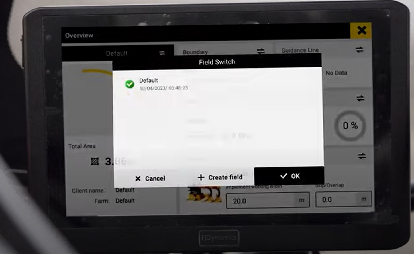 AT2 Traktor Lenksystem Autopilot-Bausatz mit 12"Bildschirm 1 Antenne SBAS+RTK-Version