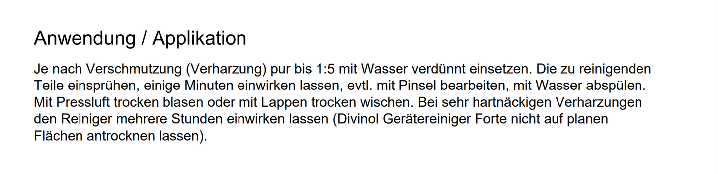 Divinol Maschinenreiniger 0,5 l Harzenferner Kettensäge Sägekette
