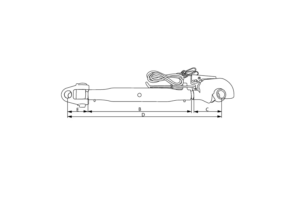 Oberlenker Kramp Gabel/Haken Kat.3/3
