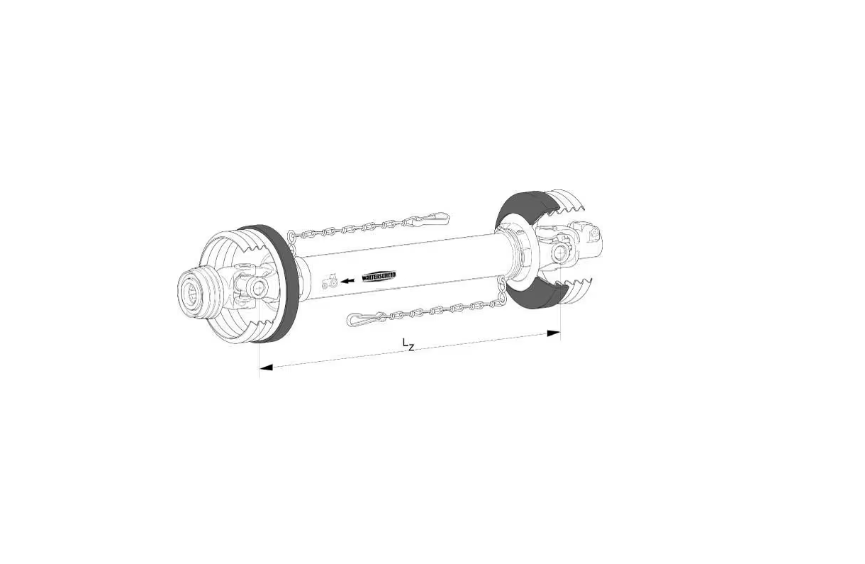 Walterscheid Gelenkwelle W2100 L: 560mm, 710mm, 860mm, 1210mm,