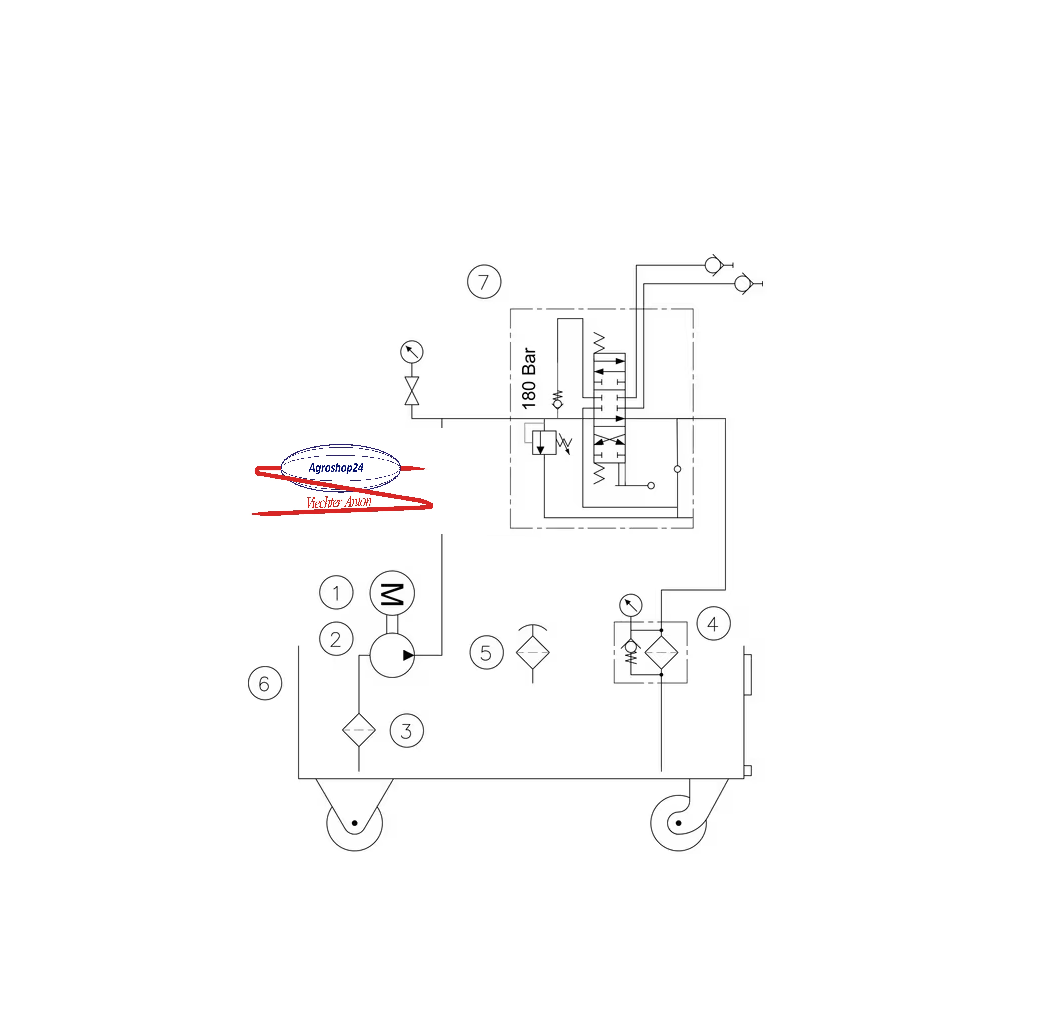 WP85A001 Werkstattaggregat 35 ltr-12l/min-4kW/400V Kramp Hydraulikaggregat