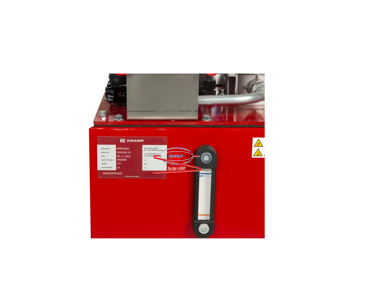 WP85C002 Werkstattgerät 75ltr 20l/min Hydraulikaggregat Kramp