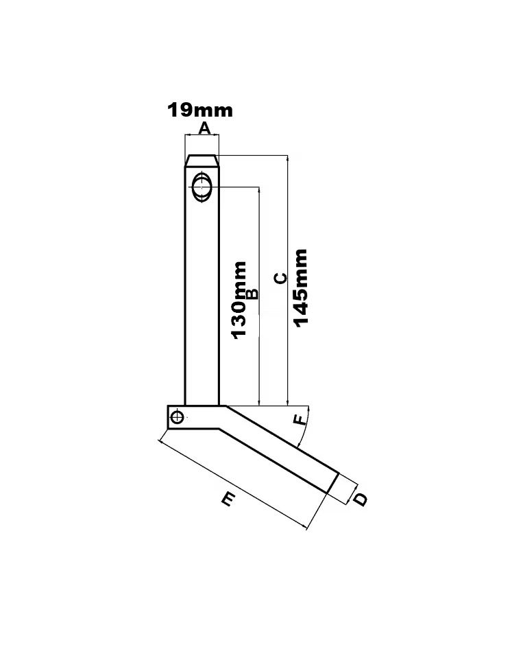 Bolzen mit Griff 19x130mm Kramp
